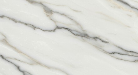 Obraz premium White Marble Texture with Gray Veins, Natural Stone Pattern