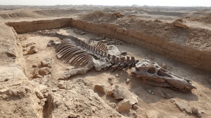 Ancient marine reptile fossil unearthed