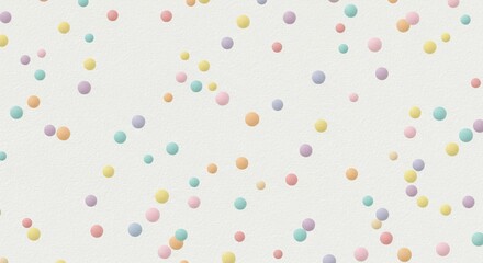 Colorful Round Confetti on Textured Surface