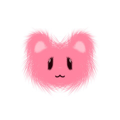 pink heart with a heart
