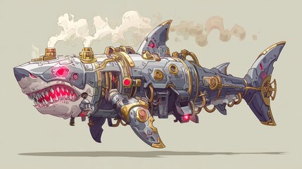 Steampunk shark (1)