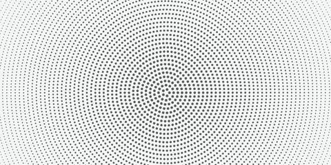 Radiant Starburst Dot Pattern – Modern Halftone Abstract Artwork for Wall Decor