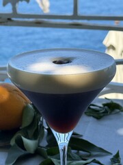 Seaside Indulgence in a Martini Glass