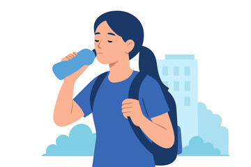 Isolated cartoon vector illustrations of zero-waste consumption