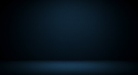 Obraz premium Dark Blue Gradient Background with Shadow Effect