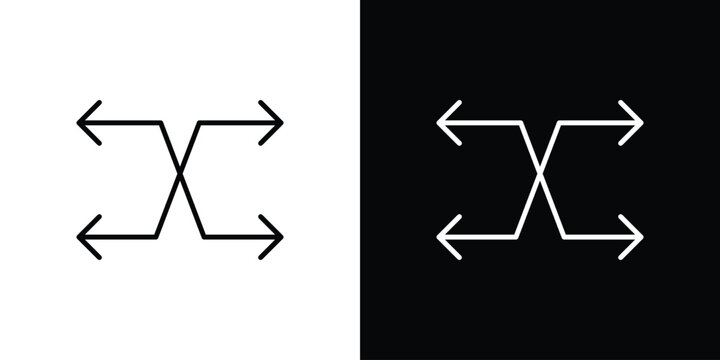 Versatile icon in simple linear style.