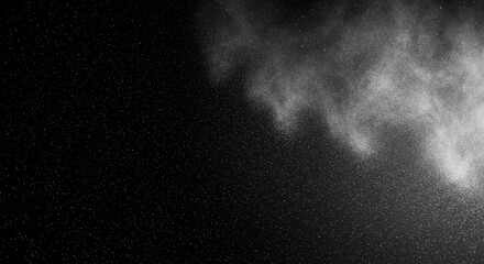 Abstract Smoke Texture Creates Visual Effects On Black Background