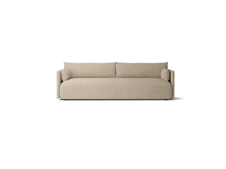 elegance modern sofa isolated on white
