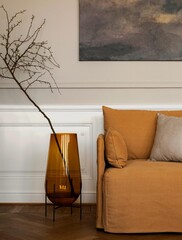 Modern luxury apartment interior in minimal scandinavian style © Yulia