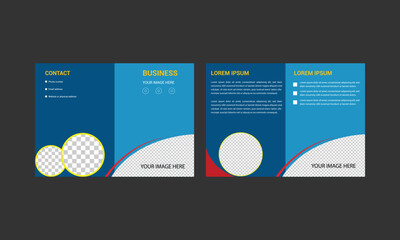 Medical healthcare brochure cover page design template in a4 vector file.
