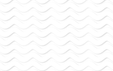 A clean, seamless background pattern featuring subtle, undulating white waves with soft shadows, creating a modern and elegant texture. Ideal for minimalist designs or abstract backdrops.