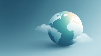Naklejka premium Climate goals visualization mapping data for sustainable solutions
