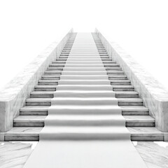 Fototapeta premium Ascending to new heights: A bright stairway to success and new beginnings