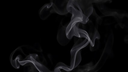 Fototapeta premium smoke on black background
