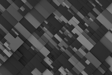 Monochrome 3D Cubes Abstract Backgrounds Tech-Inspired Geometric Design Digital Corporate Modern Grayscale Patterns Depth Structure Blockchain Black Friday , Black Cubes gray Cubes