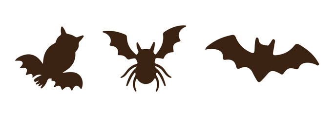 set of halloween elements vector