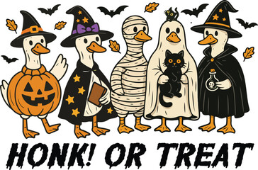 Honk or Treat   Halloween t-shirt design