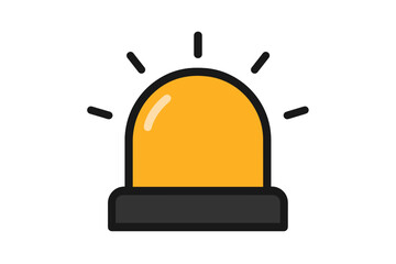 Fototapeta premium Vector Illustration of Hazard Light Icon