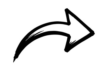 Curved Hand Drawn Arrow