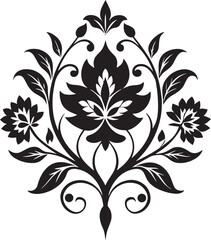  Elegant Floral Ornament Vector – Decorative Vintage Design