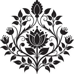 Elegant Floral Ornament Vector – Decorative Vintage Design