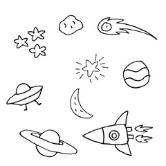Obraz premium set of space element vector