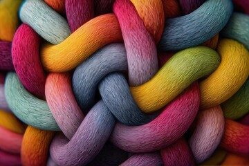 Intricate, colorful woven texture