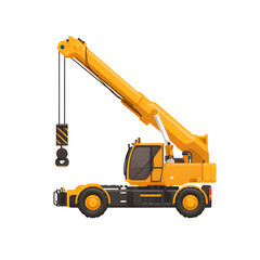 Powerful Loader Crane Illustration