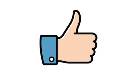 Thumbs Up Gesture Appreciation and Positive Feedback Communication Through Hand Signals