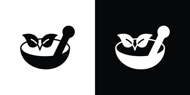 Herbal medicine icon vector, solid illustration, pictogram set.