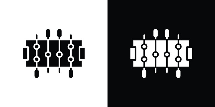 Foosball icon vector, solid illustration, pictogram set.