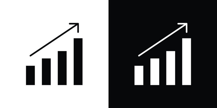 Diminishing returns icon vector, solid illustration, pictogram set.