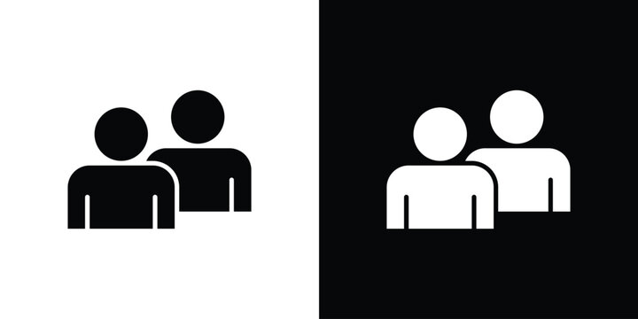 Demographics icon vector, solid illustration, pictogram set.