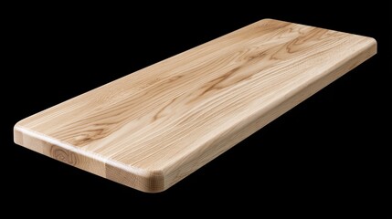 Wooden cutting board with smooth surface for kitchen preparation tasks