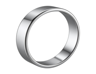  Minimalist silver cuff bracelet with polished finish isolated on transparent background PNG