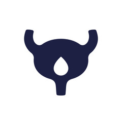 Obraz premium bladder icon, pictogram on white