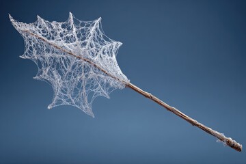 Delicate spiderweb leaf