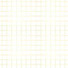Yellow stripes checkered background. Seamless watercolor pattern with hand drawn stripe, line for wallpapers,wrapping, textile, bed linen prints, fabric texture. kitchen decor