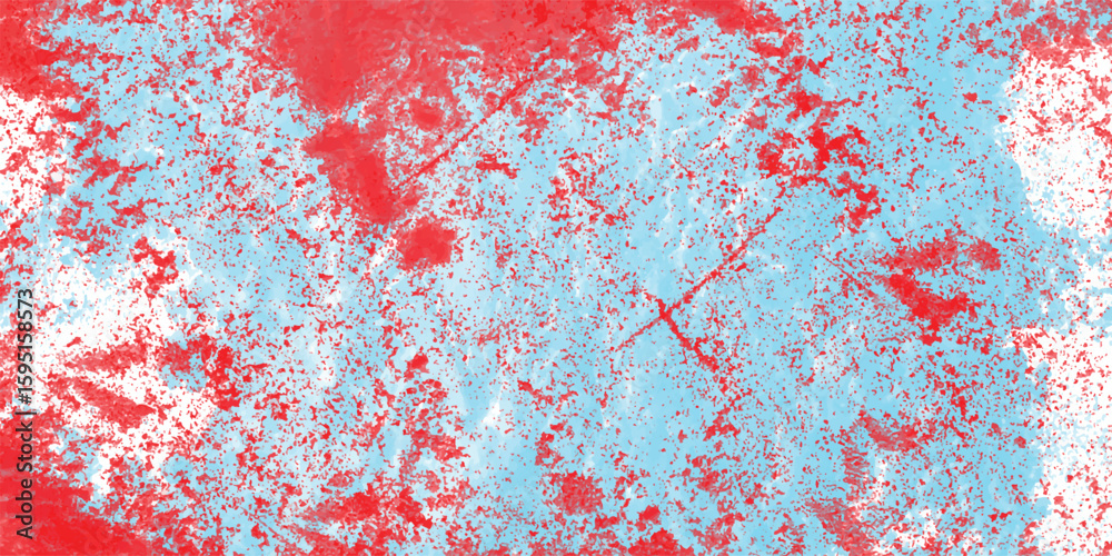 Aufkleber abstract watercolor background with red and blue color splashes creating a unique artistic and textu