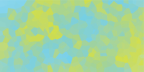 Fototapeta premium Cool blue and yellow geometric design with a crystalline appearance creating a textured and mosaic like visual effect perfect for various design projects.