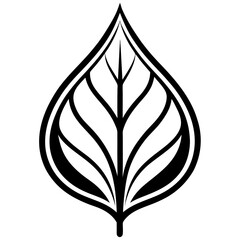 Modern Leaf Silhouette Logo  Clean Nature Symbol for Eco Branding, Organic Products, Natural Cosmetics, and Green Packaging Design Trusted for Eco-Friendly Identity and Minimalist Aesthetics