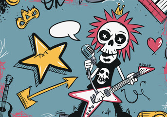 halloween seamless pattern