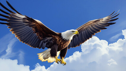 american bald eagle in flight