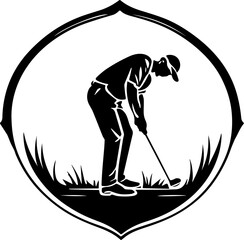 Minimalist Golf Sport Icon