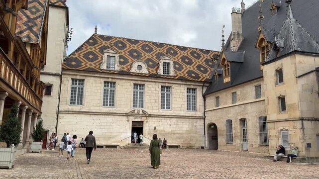 City of Beaune, France &ndash; Historic Burgundy Town with Medieval Architecture and Vineyards

