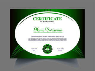 Unique certificate design template