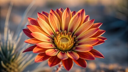 Vibrant orange flower in bloom against a soft background. , spring blossom