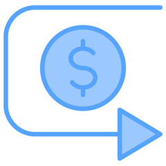 Refund Blue Icon