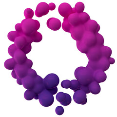 
Metaball - Abstract 3D rendering of fluid organic shapes with vibrant pink and purple neon colors on dark backgrounds for futuristic digital art and creative design, objects, and particles mixed