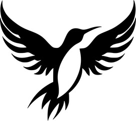 Fototapeta premium Hummingbird - Minimalist and Flat Logo - Vector illustration